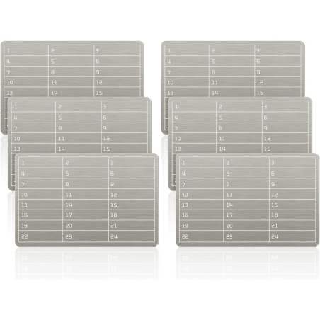 Porte-feuille crypto acier 6 plates - stockage sécurisé Bitcoin
