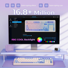 Clavier Gaming AULA 99 RGB Tri-Mode USB-C avec Pavé Numérique