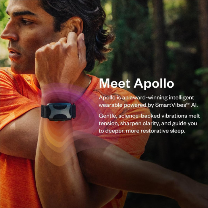 Apollo Neuro Wearable with 12-Month SmartVibes AI – Sleep Aid, Stress Relief & Focus Boost (Twilight) Apollo Neuro Wearable with 12-Month SmartVibes AI – Sleep Aid, Stress Relief & Focus Boost (Twilight)