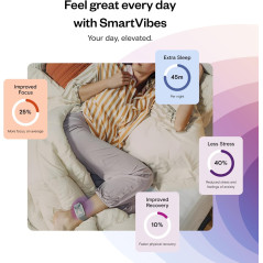 Apollo Neuro Wearable with 12-Month SmartVibes AI – Sleep Aid, Stress Relief & Focus Boost (Twilight)