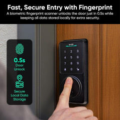 Wyze Auto-Lock Bolt v2: Fingerprint Keyless Smart Deadbolt Lock with Wi-Fi