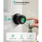 Serrure de Porte Biométrique à Empreinte Digitale avec Poignée, App Contrôle et Entrée Sans Clé