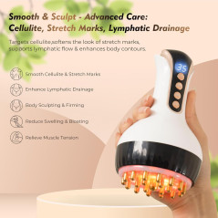 Massageur Cellulite 3-en-1 35 Vitesses - Drainage Lymphatique