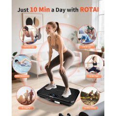 Shake Plate Vibration Exercise Machine for Lymphatic Drainage & Weight Loss, 400 lbs Capacity Whole Body Workout
