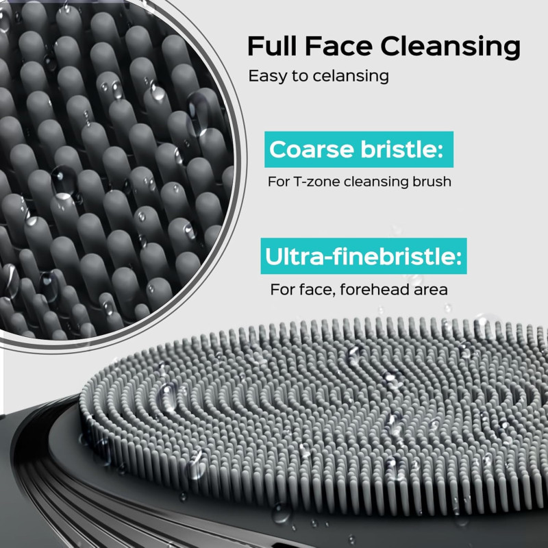 COSLUS Facial Cleansing Brush - Waterproof, Rechargeable, 5 Modes