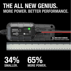 NOCO GENIUS5 Smart Battery Charger – 5A, 6V/12V, Automatic Maintainer