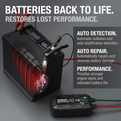 Chargeur Intelligent NOCO GENIUS10 10A 6V/12V avec Protection