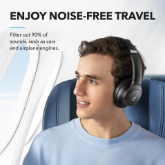 Soundcore Q20i Wireless Over-Ear Headphones by Anker - Hybrid ANC, 40H Playtime, Hi-Res Audio, App Control