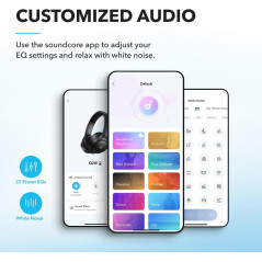 Casque Bluetooth Soundcore Q20i ANC, 40H, Hi-Res Audio