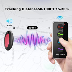 Localisateur Clés Sans Fil LED - Tracker Facile pour Seniors