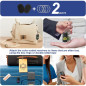 Simjar Key Finder Kit - 1 RF Transmitter & 6 Thinner Receivers, 80dB+ Alert, 131ft Range, Advanced Fabric Remote Simjar Key Finder Kit - 1 RF Transmitter & 6 Thinner Receivers, 80dB+ Alert, 131ft Range, Advanced Fabric Remote