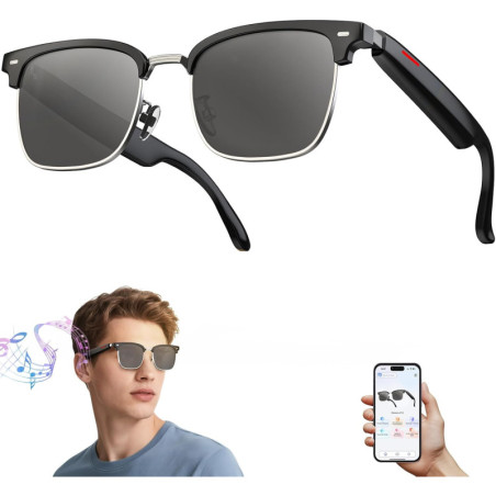 AI Smart Sunglasses with Translation, Bluetooth, Voice Control & UV400