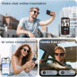 Lunettes de Soleil Intelligentes AI, Traduction 110+ Langues, Bluetooth, UV400, Commande Vocale, Noir Lunettes de Soleil Intelligentes AI, Traduction 110+ Langues, Bluetooth, UV400, Commande Vocale, Noir