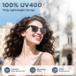 Lunettes de Soleil Intelligentes AI, Traduction 110+ Langues, Bluetooth, UV400, Commande Vocale, Noir Lunettes de Soleil Intelligentes AI, Traduction 110+ Langues, Bluetooth, UV400, Commande Vocale, Noir