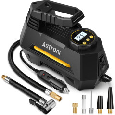 Compresseur d’air portable AstroAI 12V avec manomètre numérique