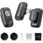 Microphone sans fil Hollyland Lark A1 pour iPhone & Android, 48kHz/24-bit, anti-bruit 3 niveaux, USB-C (2TX)