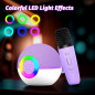 goopow Mini Enceinte Karaoké Bluetooth Portable avec Microphone LED, Cadeau Idéal Enfants 3+ Ans (Violet) goopow Mini Enceinte Karaoké Bluetooth Portable avec Microphone LED, Cadeau Idéal Enfants 3+ Ans (Violet)