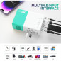 Mini Projecteur Portable LED pour Film en Plein Air, Compatible Smartphone, Tablette, PC, PS, USB