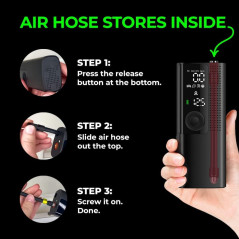 Gonfleur Airmoto Portable - Pompe Air Sans Fil avec LED
