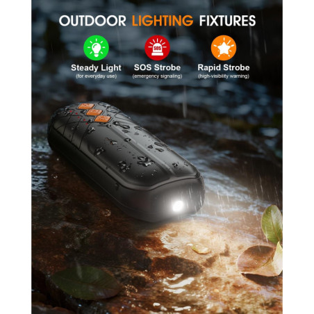 AI Rechargeable Hand Warmers 2-Pack, 6000mAh Portable Electric Pocket Heater with LED & 5-Temp Control