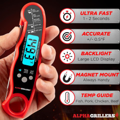 Thermomètre Viande Digital Alpha Grillers - Lecture Instantanée