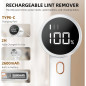 Rechargeable Fabric Shaver Lint Remover with 3 Speeds, 6 Blades & LED Display for Clothes & Furniture Rechargeable Fabric Shaver Lint Remover with 3 Speeds, 6 Blades & LED Display for Clothes & Furniture