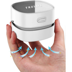 TRZLIFE Rechargeable Mini Desk Vacuum Cleaner with Bonus Accessories