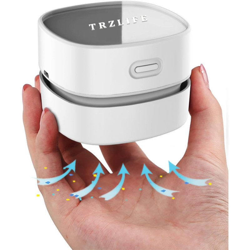 TRZLIFE Rechargeable Mini Desk Vacuum Cleaner with Bonus Accessories