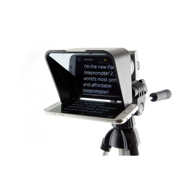 Parrot Teleprompter Kit: Film Like a Pro with Your Smartphone! Portable, Easy Setup & Bluetooth Remote Parrot Teleprompter Kit: Film Like a Pro with Your Smartphone! Portable, Easy Setup & Bluetooth Remote