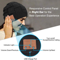 Bluetooth Beanie Hat with Headphones – Unique Tech Gift & Stocking Stuffer