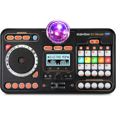VTech Kidi Star DJ Mixer - Table de mixage interactive pour enfants avec sons et lumières colorées