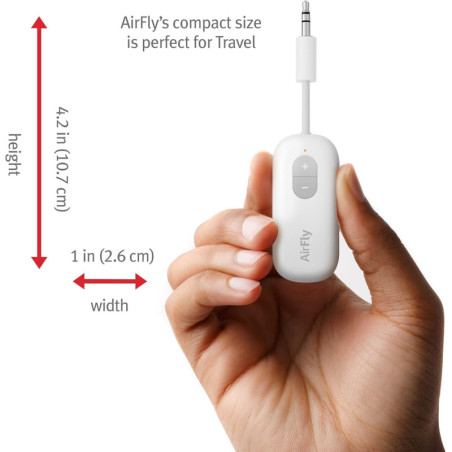 Twelve South AirFly SE Bluetooth Audio Adapter – 20+ Hr Battery, 3.5mm Jack