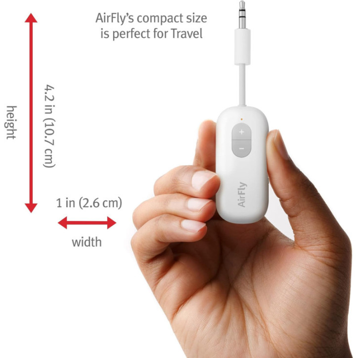 Twelve South AirFly SE Bluetooth Audio Transmitter Adapter for AirPods & Headphones, 20+ Hr Battery Twelve South AirFly SE Bluetooth Audio Transmitter Adapter for AirPods & Headphones, 20+ Hr Battery