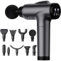 Pistolet de Massage Profond, Appareil Électrique à Percussion 9 Embouts, 30 Vitesses (Gris) Pistolet de Massage Profond, Appareil Électrique à Percussion 9 Embouts, 30 Vitesses (Gris)