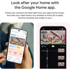 Google Nest Cam Indoor (3rd Gen, Wired) – 2K Video, Night Vision, 2-Way Audio, Works with Google Home, Hazel (2025)