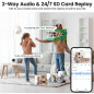 Caméra Sécurité 2K Intérieur/Extérieur pour Animaux/Bébé, Vision Nuit Couleur, Sirène, Alexa/Google Caméra Sécurité 2K Intérieur/Extérieur pour Animaux/Bébé, Vision Nuit Couleur, Sirène, Alexa/Google