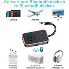 Beeitzie Ultra Bluetooth 5.4 émetteur audio sans fil 2 casques