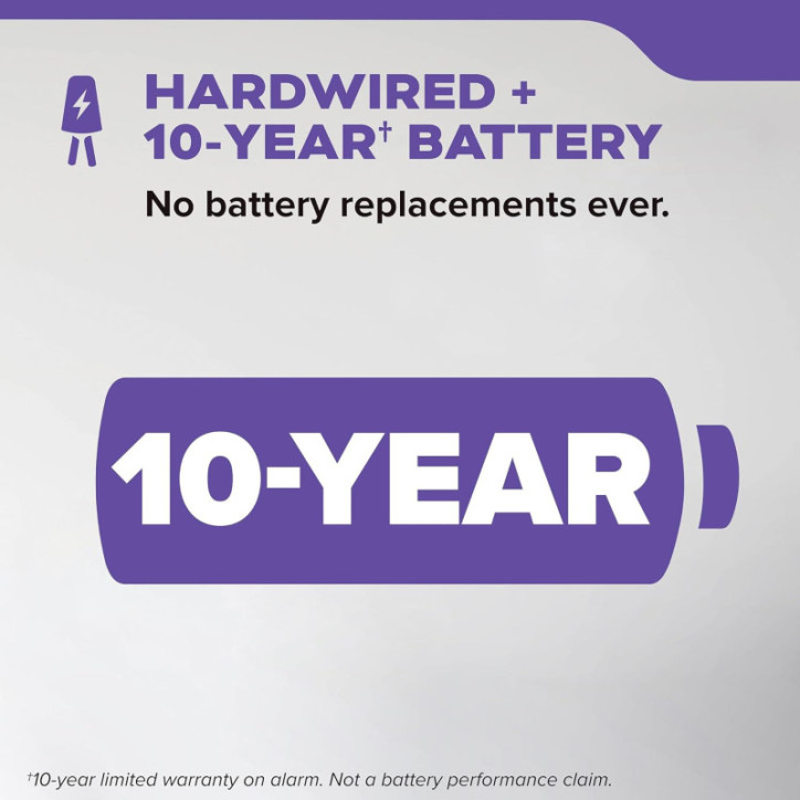Kidde Hardwired Smoke & CO Detector with 10-Year Battery Backup, Voice Alerts & Interconnectable LEDs Kidde Hardwired Smoke & CO Detector with 10-Year Battery Backup, Voice Alerts & Interconnectable LEDs