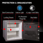 SentrySafe Waterproof & Fireproof Digital Safe Box, 1.23 Cu Ft, Alloy Steel, Code Button Keypad, SFW123GDC SentrySafe Waterproof & Fireproof Digital Safe Box, 1.23 Cu Ft, Alloy Steel, Code Button Keypad, SFW123GDC