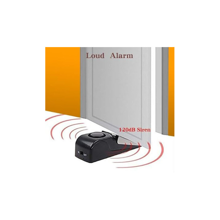 EMDMAK Alarme Arrêt de Porte 120DB - 2 Pièces - Sécurité Maison & Voyage (Noir) EMDMAK Alarme Arrêt de Porte 120DB - 2 Pièces - Sécurité Maison & Voyage (Noir)