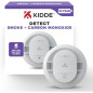 Détecteur de fumée et monoxyde de carbone Kidde 10 ans, batterie, voyants LED, modèle 30CUD10 Détecteur de fumée et monoxyde de carbone Kidde 10 ans, batterie, voyants LED, modèle 30CUD10