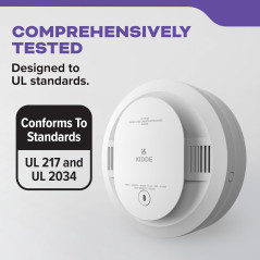 Kidde Smoke & CO Detector 10-Year Battery with LED Warning Indicators