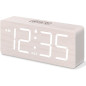 DreamSky Wooden Digital Alarm Clock with Large Numbers, Dimmer, Loud Alarm, Volume Control & DST – Plug-In