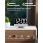 Digital Alarm Clock for Bedroom - Large Bold Numbers, 5 Brightness Levels, 5 Alarms, 8 Night Lights - Silver Digital Alarm Clock for Bedroom - Large Bold Numbers, 5 Brightness Levels, 5 Alarms, 8 Night Lights - Silver