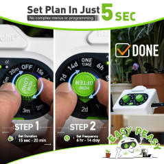 RAINPOINT Automatic Plant Waterer for 10-15 Pots, Adjustable & Waterproof