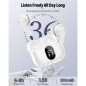 Wireless Bluetooth 5.4 Earbuds with Bass, Noise Cancelling Mic, LED Display, IP7 Waterproof - White Wireless Bluetooth 5.4 Earbuds with Bass, Noise Cancelling Mic, LED Display, IP7 Waterproof - White