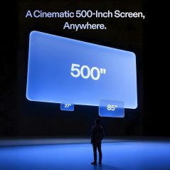 XREAL 1S AR Glasses - 500 Virtual Screen, 52° FOV, USB-C & iPhone 17 Compatible