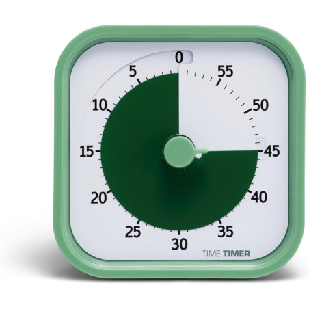 TIME TIMER Home MOD 60-Minute Kids Visual Timer - Silent, Fern Green, for Study, Office & Meetings