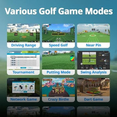 Simulateur de Golf PHIGOLF: Jeu Interactif, 38 000+ Parcours