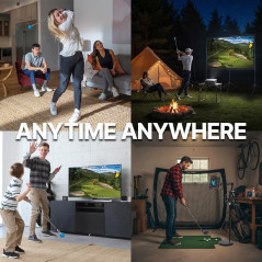Simulateur de Golf PHIGOLF: Jeu Interactif, 38 000+ Parcours
